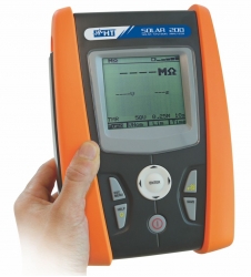 Electrical Safety Installation Tester on Photo Voltaic System HT Italia Solar200