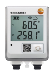 testo Saveris 2-T3 - Înregistrator WiFi de temperatură cu ecran și 2 conexiuni pentru sonde externe TC