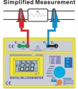 Miliohmmetru digital portabil masurare rezistente mici microohmmetru